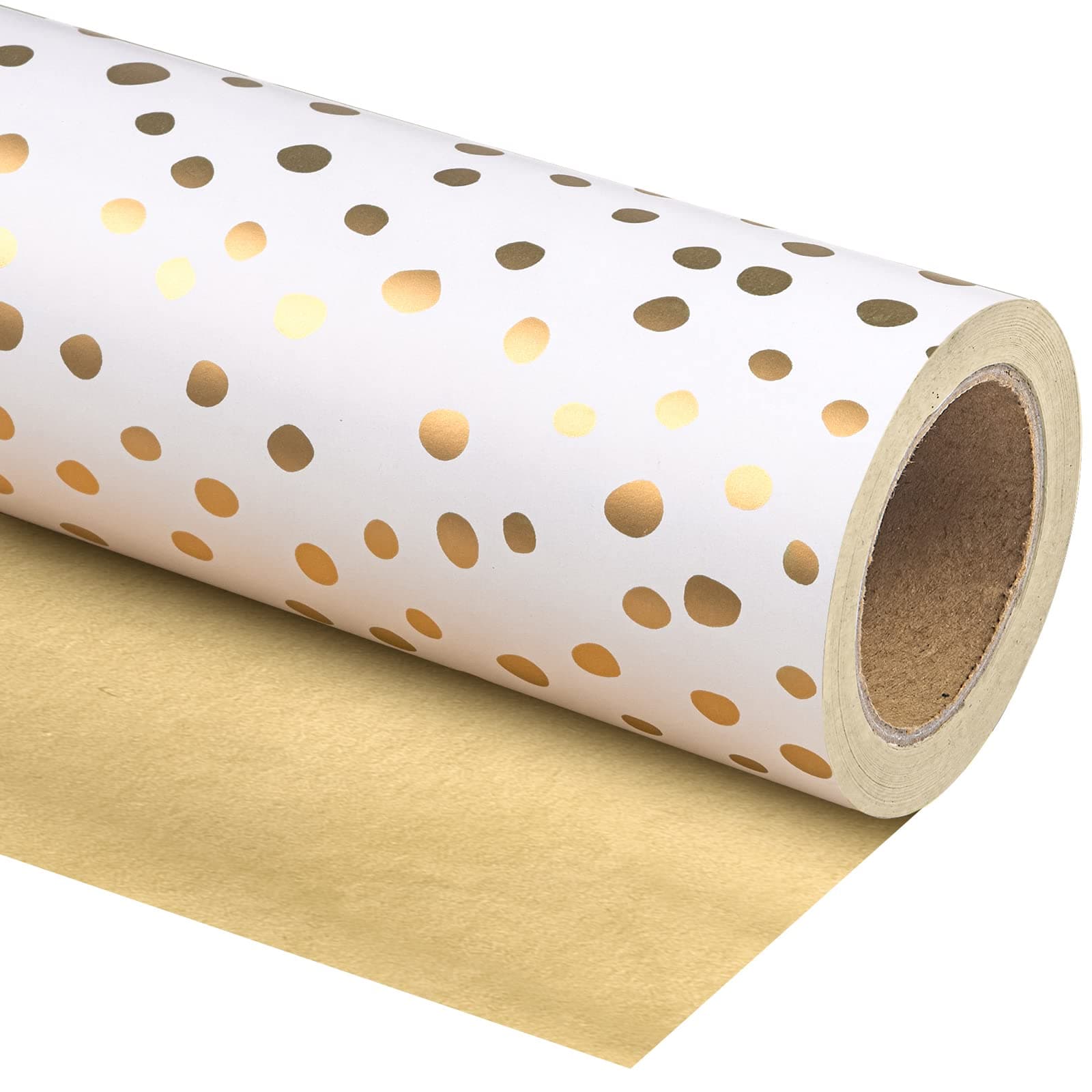 WRAPAHOLIC Reversible Wrapping Paper - Delicate Polka Dots
