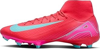 Mercurial Superfly 10 Academy MG High-Top Soccer Cleats (FQ1456-800, Ember Glow/Aurora Green) Size 9