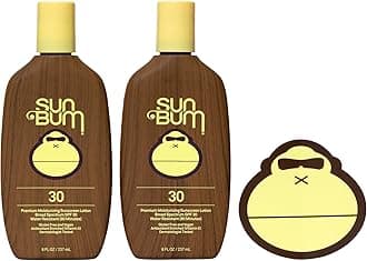 Sun Bum Original Moisturizing Sunscreen Lotion SPF 30 with Sonny Sticker, Vegan and Hawaii 104 Act Compliant Octinoxate & Oxybenzone Free, Broad Spectrum UVA/UVB, Vitamin E, 2 Pack, 8 oz