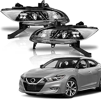 2PCS Front Fog Light Lamp Left And Right Side For 2016 2017 2018 Nissan Maxima NI2592134 NI2593134