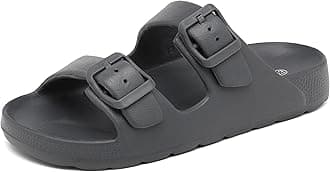 INMINPIN Boys Girls Double Buckle Slide Sandals Comfort Beach Pool Shower Slippers Adjustable Indoor Outdoor Little Kid/Big Kid