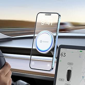 VICSEED Tesla Phone Mount?Strongest Magnet Power?Foldable Hidden Tesla Phone Holder Fit for All Phone, Tesla Model 3 Model Y for MagSafe Car Mount, Tesla Model Y Accessories, Tesla Model 3 Accessories