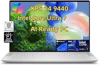NewDell XPS 14 9440 Laptop, 14.5 inch FHD+ Infinity Edge, Intel Core Ultra 7 155H, 16GB LPDDR5X RAM 1TB SSD, Backlit KYB Thunderbolt 4 Fingerprint Reader Win 11 Pro AI PC w/AI Copilot- Platinum
