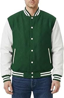 EASTIFIED Mens Hotline Miami Varsity Letterman Fashion Wool Bomber Slim Fit Casual Warm Boys College Baseball Jacket
