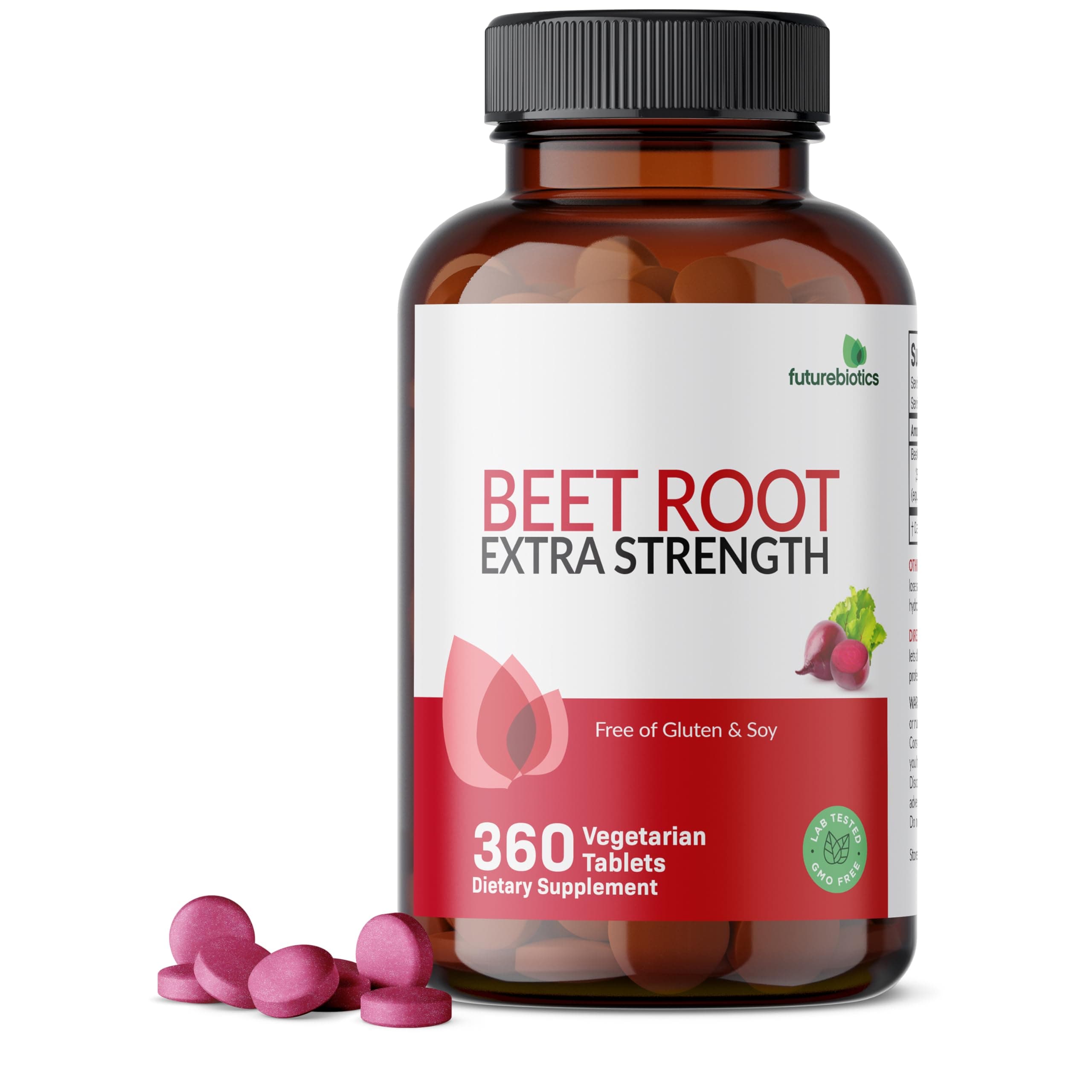 Futurebiotics Beet Root Extra Strength, Non-GMO, 360 Vegetarian Tablets