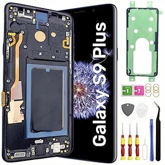 TFT Galaxy S9 Plus Screen Replacement for Samsung Galaxy S9+ LCD Screen Touch Digitizer Display Pantalla with Frame Tool kit SM-G965U G965F Black