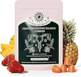 Feminine Balance Gummies, Premium Balance Supplement for Women PH Health, Immune Support, Energy Support, Vegan, Gluten-Free, Strawberry Flavor, Delicious 60 Gummies, 1 Pack 30 Servings..
