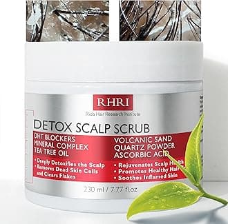 Rida Hair Research InstituteDetox Pre Shampoo Scalp Scrub For Product Build up: Detoxify & Regrow with Our Deep Clarifying Scrub - Nourishes Follicles, Soothes Scalp Irritation