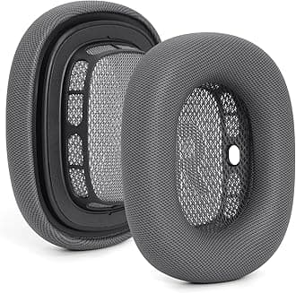Premium Replacement Ear Cushions for Apple AirPods Max Headphone, Protein Leather Memory Foam Earpads with Excellent Noise Isolation (Black)
