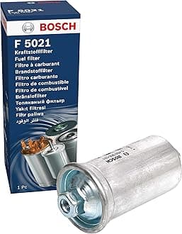 Bosch F5021 Car Gasoline Filter - Separates Particles from Fuel - Protects the Injection System