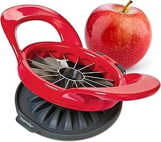 PrepWorks Dishwasher Safe Apple Slicer and Corer – 16-Slice Thin Apple Cutter with Safety Cover