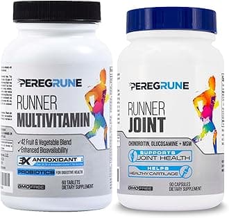Runner Multivitamin & Joint Support Supplement | Antioxidants, Complete B-Complex & Probiotics to Support Energy, Endurance & Joint Wellness | Glucosamine, Chondroitin & MSM | GMP Certified
