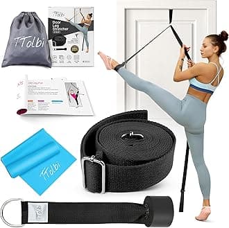 TTolbi Leg Stretcher: Stretching with Door Stretch Strap for Flexibility Band | Splits Trainer : Dance Stuff Equipment for Stretching in Ballet, Cheerleading, Gymnastics | Stunt Stand Split Stretcher