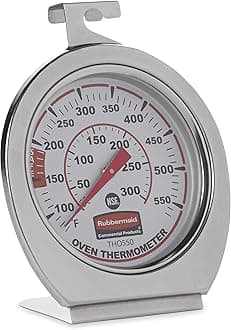 Stainless Steel Monitoring Thermometer, Safe for Inside Oven/Grill/Smoker, 60-580°F Range, Easy to Read Food Thermometer For Food Resturant/Home Cooking