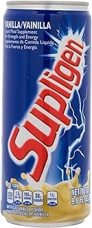 Supligen Vanilla Liquid Meal Supplement for Strength & Energy, 9.87 Oz (Pack Of 12)