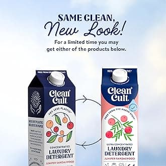 Cleancult Natural Liquid Laundry Detergent Refill, Juniper Sandalwood Scent, 96 Loads, HE Compatible, 32 oz, 3 Pack, Eco Friendly & Cruelty Free