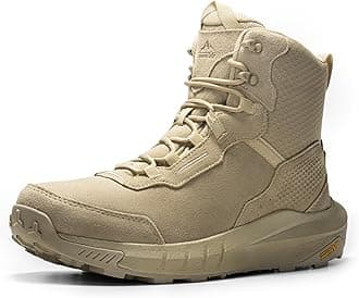 Men's Waterproof Tactical Work Winter Boots Cushion Sole Lightweight Leather Non-Slip Combat Boots with Arch Support for Military Motorcycle Hiking HydroRange