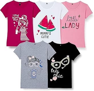 T2F Girls T2F GLS-TSRT T-Shirt (pack of 5)