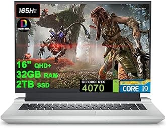 DELLG16 7630 Gaming Laptop 16" QHD+ 165Hz (100% DCI-P3, 3ms, G-SYNC + DDS) Intel 24-Core i9-13900HX 32GB RAM 2TB SSD GeForce RTX 4070 8GB RGB Backlit Cherry MX Mechanical Keyboard Thunderbolt Win11