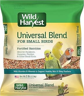 Wild Harvest Universal Blend For Small Birds 3 Pounds, Foritified Nutrition
