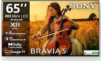 Sony 164 cm (65 inches) BRAVIA 5 Series 4K Ultra HD Smart Mini LED Google TV K-65XR55A