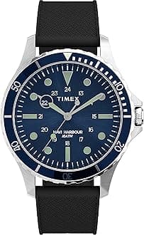 Men's Navi XL 41mm Analog Quartz Stainless Steel 20 Casual Watch