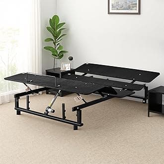 Adjustable Bed Frame King Size, Bed Base with Head and Foot Incline, Zero Gravity King Adjustable Bed Frame, Wireless Remote, Whisper Quiet Durable Motor