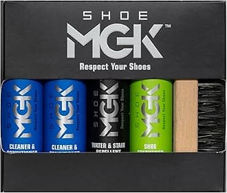 MGK Complete Kit: Shoe Cleaner, Care, Water & Stain Protection - Revitalize, Shield, and Freshen Sneakers, Leather, and Dress Shoes With Deodorizer