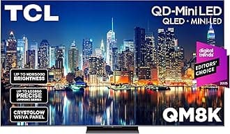75 Inch Class QM8K Series | Mini LED QLED 4K HDR | 75QM8K, 2025 Model | 120HZ-144HZ Anti Reflective Wide Angle Screen Smart Google TV Dolby Atmos | Voice Remote Alexa Gaming Streaming Television