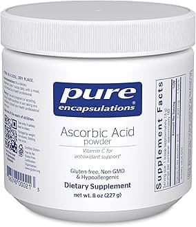 Ascorbic Acid Powder | Hypoallergenic Vitamin C Supplement for Antioxidant Support* | 8 Ounces