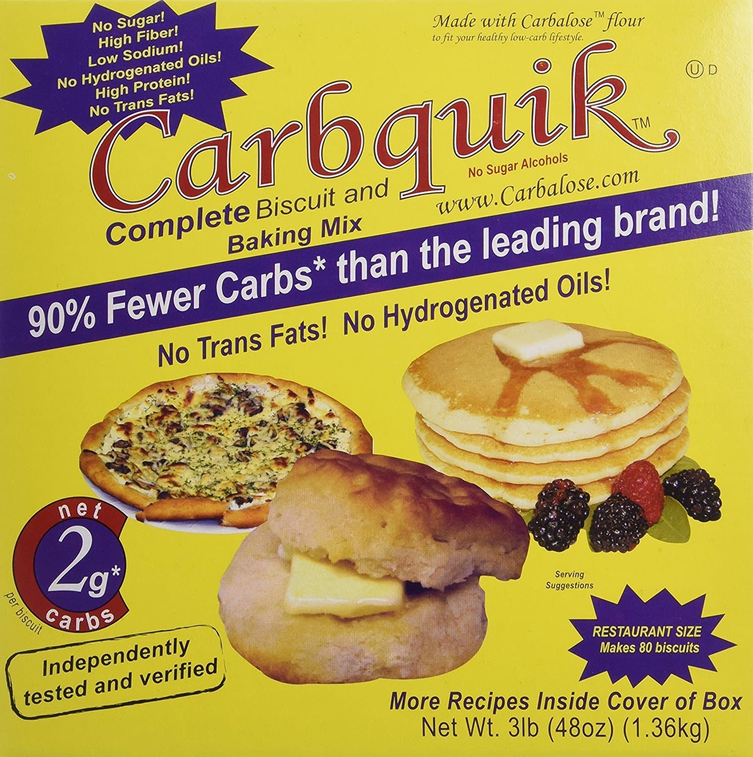 Carbquik Baking Biscuit Mix 3 lbs (4 Pack) CVBD