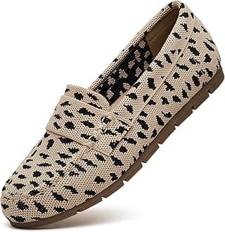 Loafers for Women Comfortable Dressy Casual Work Flats Lightweight & Breathable Slip On Walking Shoes Knit