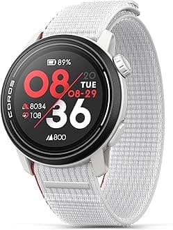 PACE 3 Sport Watch GPS, Lightweight and Comfort, 15 Days Battery Life, Dual-Frequency GPS, Heart Rate, Navigation, Sleep Track, Training Plan, Run, Bike, and Ski (Chalk Nylon)