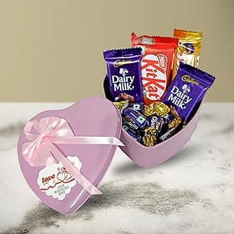 Chocoloony Chocolate Gift Pack | Chocolates in Heart shape Gift Box for Birthday, Anniversary, Valentine, Raksha Bandhan, Diwali, Christmas