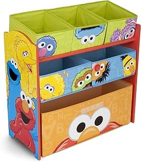 Delta Children Multi-Bin Toy Organizer, Sesame Street