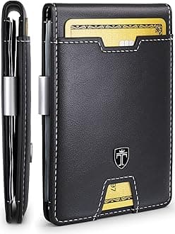 TRAVANDO Slim Wallet with Money Clip AUSTIN RFID Blocking Card Mini Bifold Men