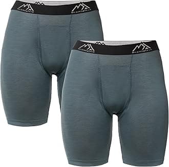 Merino.tech Merino Wool Boxer Briefs Men - Merino Wool Underwear Breathable Dry Fit Comfy Sports Base Layer for Men
