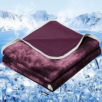 inhand Cooling Throw Blanket (50"x60"), Cooling Blankets for Hot Sleepers, Absorbs Heat to Keep Adults Cool for Summer Nights Sweats, Thin Cold Lightweight Blanket for Couch Bed, All Season Use