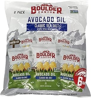 Boulder Canyon French Fries with Avocado Oil and Sea Salt, 6 Pack, 1.25 Oz