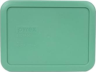 Pyrex 7210-PC Rectangle 3 Cup Storage Lid for Glass Dish (2, Light Green)