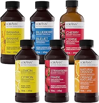 Lorann Oils Variety Bakery Emulsion: Multiple Flavors, Perfect for Enhancing Baking Variety in Cakes, Cookies & Desserts, Gluten-Free, Keto-Friendly, Baking Essential for Your Kitchen, 4oz per Bottle