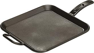 BOLD 12 Inch Seasoned Cast Iron Square Griddle, Design-Forward Cookware