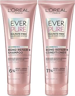 L’Oréal Paris EverPure Bonding Shampoo and Conditioner Kit for Color-Treated Hair, 6.8 Ounce (Set of 2)