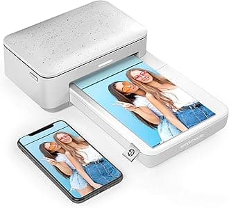 HP Sprocket Studio Photo Printer – Personalize & Print, Water- Resistant 4x6" Pictures (3MP72A)