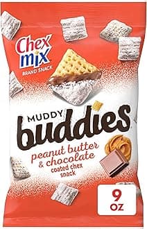 Chex Mix Muddy Buddies Peanut Butter and Chocolate Snack Mix, Snacks, 9 oz