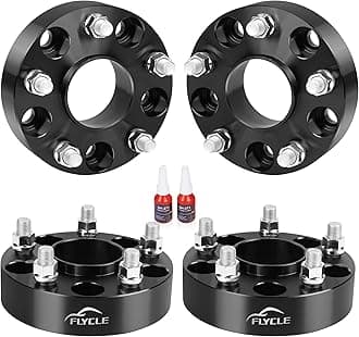 FLYCLE 1.5 inch 5x5 Hubcentric Wheel Spacers for 2018-2025 Wrangler JL/JLU, 2019-2025 Gladiator JT, 5x127mm Forged Wheel Spacer with 14x1.5 Studs & 71.5mm for 2011-2025 Grand Cherokee WK2 Durango