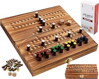 Barricade Board Game - Malefiz Game - 2025 Dice Games - 2-4 Player Competitive Strategy Game - Fast Board Game Fun Wooden Dice Game for Family & Friends - Adults Games Wood Games