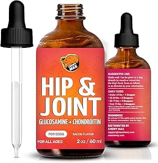 Glucosamine for Dogs | Hip and Joint Supplement | Glucosamine Chondroitin for Dogs | 2 Oz