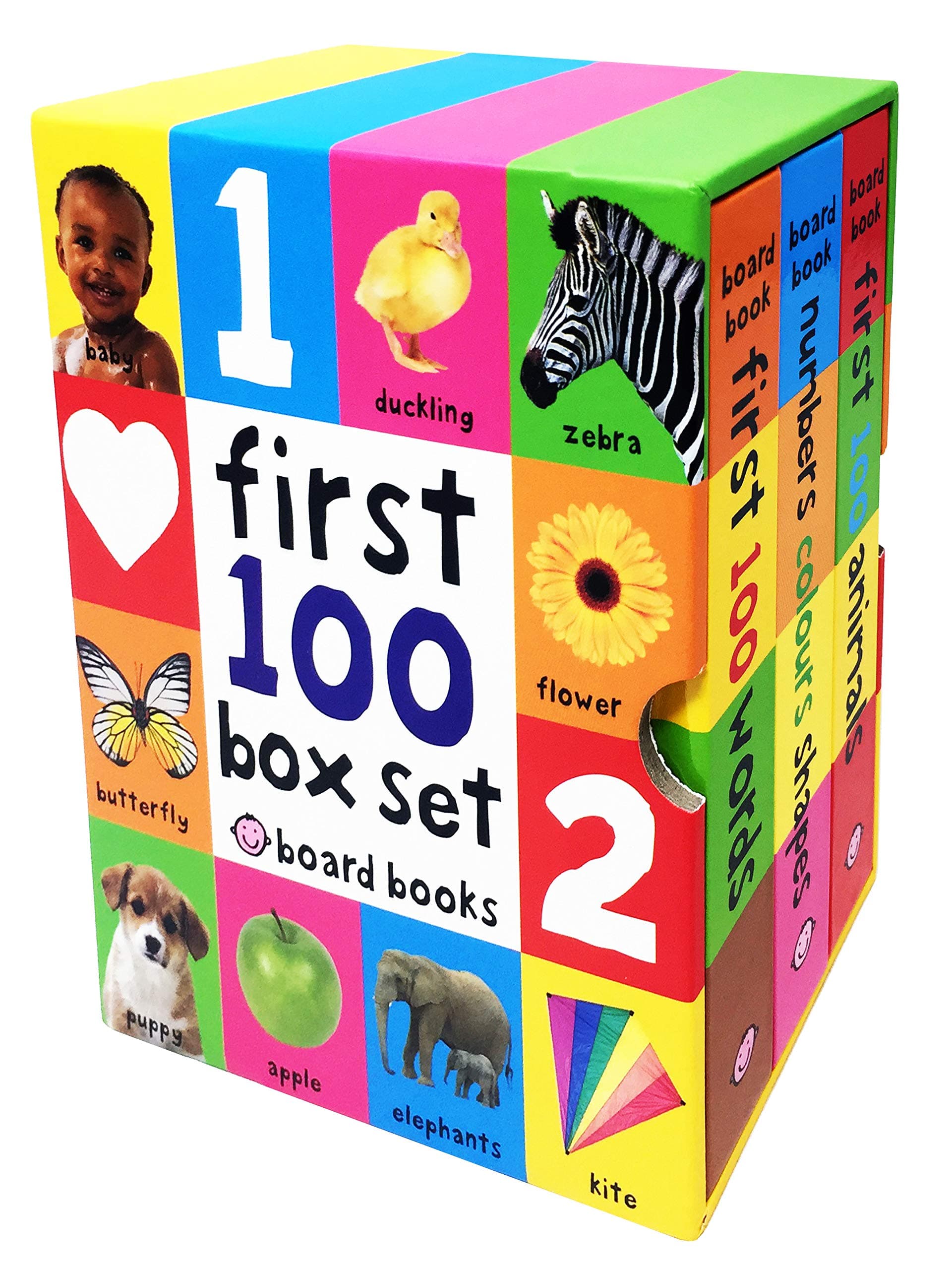 First 100 Collection 3 Books Box Set By Roger Priddy (First 100 Soft To Touch Board Books) (First 100 Words, Numbers Colours Shapes, Animals)