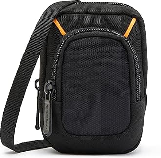 Amazon Basics Medium Compact Digital Camera Case with Internal Padding for 10.2x6.1x2.5 cm Cameras, Solid, Black, Extra-Small
